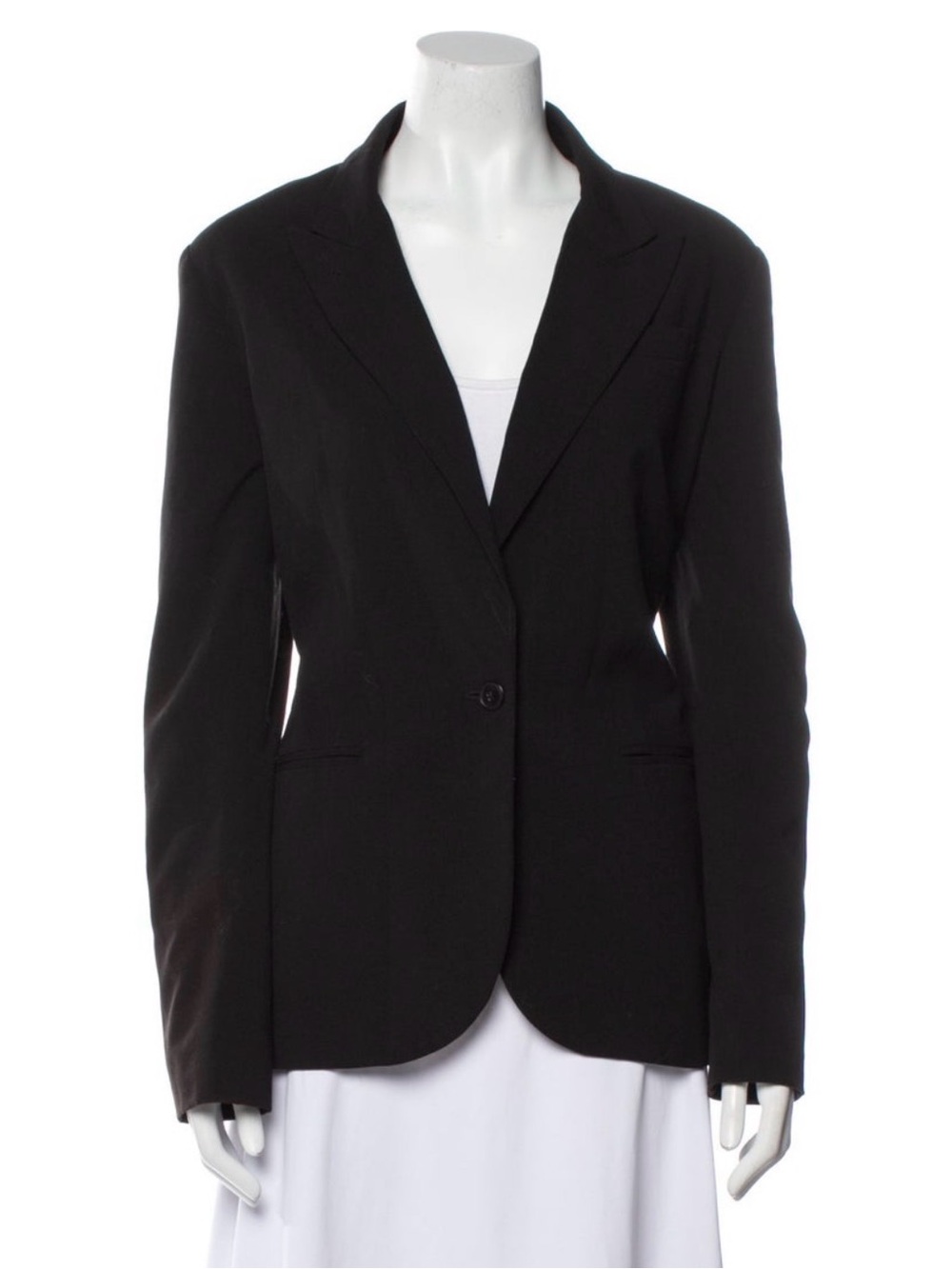 Black Single-Button Blazer